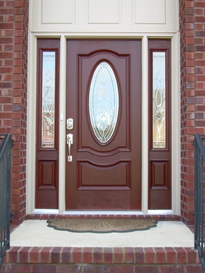 fiber glass steel entry door