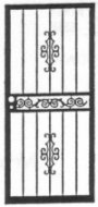 picture of Custom steel ornamental iron security storm doors