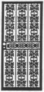 picture of Custom steel ornamental iron security storm doors