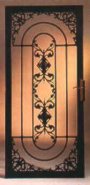 picture of Custom steel ornamental iron security storm doors