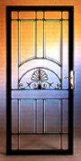 picture of Custom steel ornamental iron security storm doors