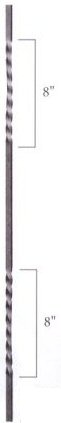 Twisted Grooved Balusters