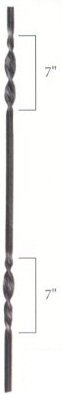 Twisted Grooved Balusters