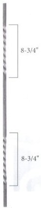 Twisted Grooved Balusters