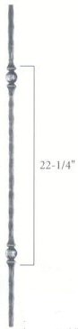 Tapered and Hammered Balusters