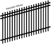 VERSAI EXTENDED PICKET IRON FENCE PANELS
