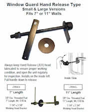 Window Guard Hand Release Type