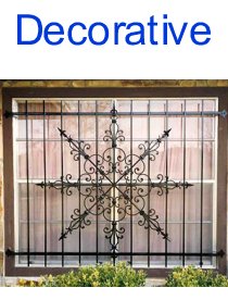 Decorative Design  Burglar Bars Sizes DWBB